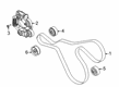 Diagram for Lincoln Aviator Timing Belt Idler Pulley - L1MZ-8678-C
