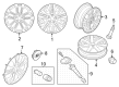 Diagram for Ford Escape Wheel Cover - LJ6Z-1130-A