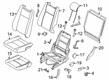 Diagram for Ford Transit Connect Seat Cover - KT1Z-1766600-JD