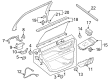 Diagram for Lincoln Aviator Rear Passenger Door Handle Latch - LC5Z-54264A27-H