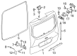 Diagram for Ford Transit Connect Rear Door Striker - BK2Z-61404A42-C