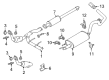 Diagram for Ford F-150 Muffler Hanger Straps - ML3Z-5260-A