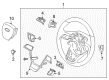 Diagram for Lincoln Navigator Steering Wheel - JL7Z-3600-AK