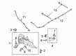 Diagram for Ford Wiper Pivot - LJ6Z-17566-A