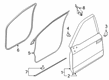 Diagram for Ford Door Seal - KL3Z-1620708-A