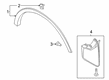 Diagram for 2020 Ford Escape Mud Flaps - LJ6Z-16A550-BB