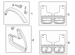 Diagram for Ford Mud Flaps - VM2DZ-16A550-D