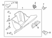 Diagram for Ford Transit Connect Glove Box - DT1Z-61060T10-GH