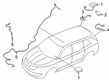 Diagram for Lincoln Nautilus Antenna - HA1Z-10E893-AB