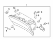 Diagram for 2021 Lincoln Nautilus Glove Box - HA1Z-58060T10-BB