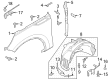 Diagram for 2023 Ford Police Interceptor Utility Wheelhouse - LB5Z-16G554-B