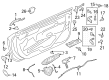 Diagram for 2021 Ford Police Interceptor Utility Front Door Striker - JX7Z-5822008-B