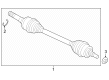 Diagram for Ford Mustang Axle Shaft - KR3Z-4K138-D