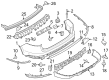 Diagram for Lincoln Aviator Bumper - LC5Z-17K835-AA
