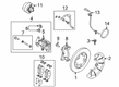 Diagram for Ford Brake Caliper Bracket - LK4Z-2B511-B