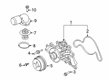 Diagram for Ford F-250 Super Duty Water Pump Pulley - LC3Z-8509-A