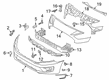 Diagram for 2022 Ford Transit Connect Bumper - KV6Z-6110852-F