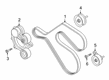 Diagram for Ford Explorer Timing Belt Idler Pulley - L1MZ-8678-B