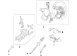 Diagram for 2023 Ford Ranger Steering Shaft - KB3Z-3B676-B