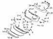 Diagram for 2023 Ford Escape Bumper - LX6Z-17757-Q