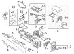 Diagram for Ford Edge Cup Holder - KT4Z-5813562-AA