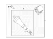 Diagram for Lincoln Navigator TPMS Sensor - PR3Z-1A189-A