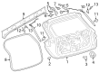 Diagram for 2022 Lincoln Corsair Trunk Lid Lift Support - LJ7Z-14B351-H
