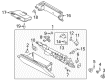 Diagram for Ford Mustang Glove Box - KR3Z-63060T10-BD