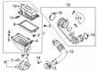 Diagram for Ford Air Intake Coupling - M1MZ-9A624-B