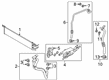 Diagram for 2022 Ford Escape Automatic Transmission Oil Cooler Line - LX6Z-7R081-A