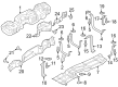 Diagram for 2022 Ford F-250 Super Duty Fuel Tank Strap - -W720664-S439