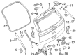 Diagram for Ford Liftgate Hinge - CJ5Z-7842900-B