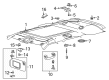 Diagram for Ford Mustang Mach-E Dome Light - LB5Z-13776-AJ