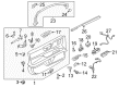 Diagram for Lincoln Rear Passenger Door Handle Latch - GD9Z-54264A26-J