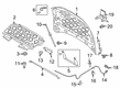 Diagram for Lincoln Hood Latch - GD9Z-16700-B