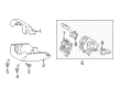 Diagram for Lincoln MKZ Steering Column Cover - HP5Z-3530-BE