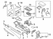 Diagram for 2022 Ford Edge Center Console Base - LT4Z-58043B04-AB