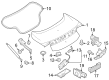 Diagram for 2024 Ford Mustang Trunk Lid Lift Support - PR3Z-63406A10-C