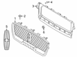 Diagram for 2022 Lincoln Aviator Grille - LC5Z-8200-FC