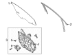 Diagram for 2023 Ford Escape Window Run - LJ6Z-7821597-F