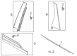 Diagram for 2022 Ford Escape Door Moldings - LJ6Z-78255A34-AA