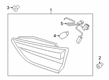 Diagram for Ford Escape Back Up Light - LJ6Z-13404-D