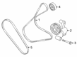 Diagram for 2022 Ford Transit Connect Serpentine Belt - JX6Z-8620-F