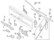 Diagram for Ford F-250 Super Duty Tailgate Handle - ML3Z-9943400-NBPTM
