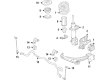 Diagram for Ford Edge Control Arm - F2GZ-3079-H