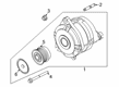Diagram for 2022 Ford Police Interceptor Utility Alternator - L1MZ-10346-D