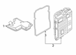 Diagram for Ford Side Cover Gasket - K2GZ-7F396-B