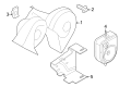 Diagram for Ford Mustang Horn - PR3Z-13832-A