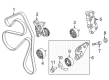 Diagram for Ford Fusion Drive Belt - DA8Z-8620-G