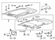Diagram for 2022 Lincoln Nautilus Sun Visor - FA1Z-5804105-CE